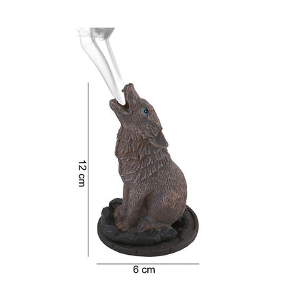 Incense Cone Holder - Wolf Design by Lisa Parker
