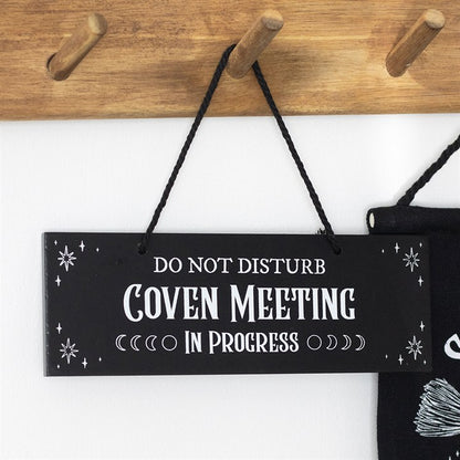 Hanging Sign "Coven Meeting In Progress"
