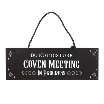 Hanging Sign "Coven Meeting In Progress"