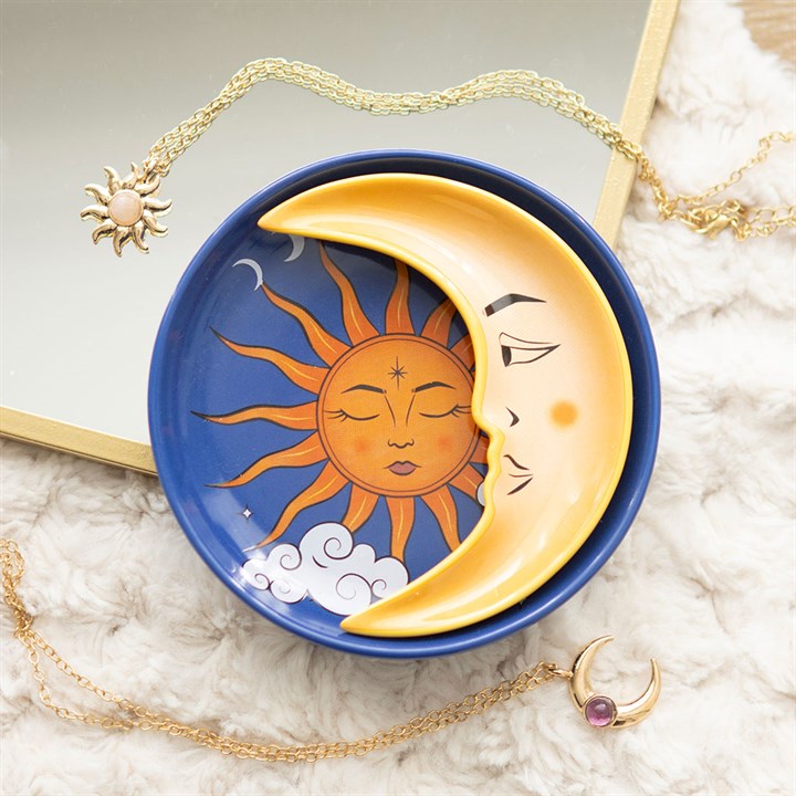 Trinket Dish - Sun &amp; Moon Celestial Stacking (2 Pcs)