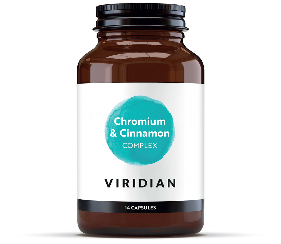 Viridian Chromium &amp; Cinnamon Complex - 14 Veg Caps