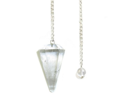 Pendulum/Pendant Faceted 30mm-35mm - Clear Quartz
