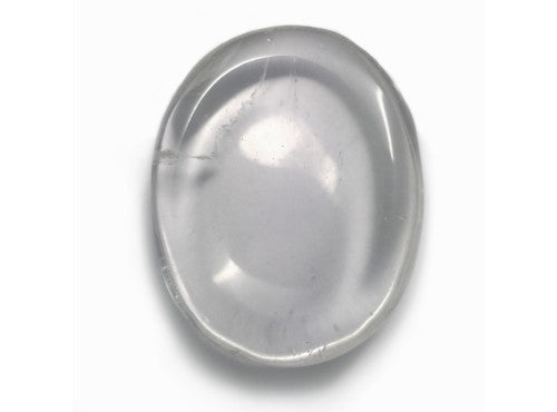 Clear Quartz Thumb Worrystone 45mm