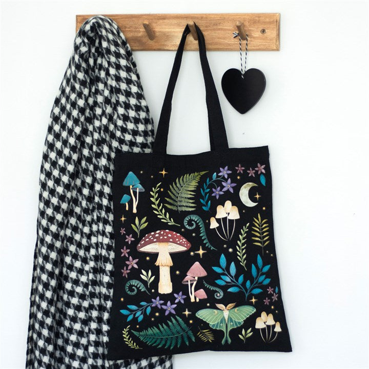 Tote Bag - Dark Forest Print - Polycotton