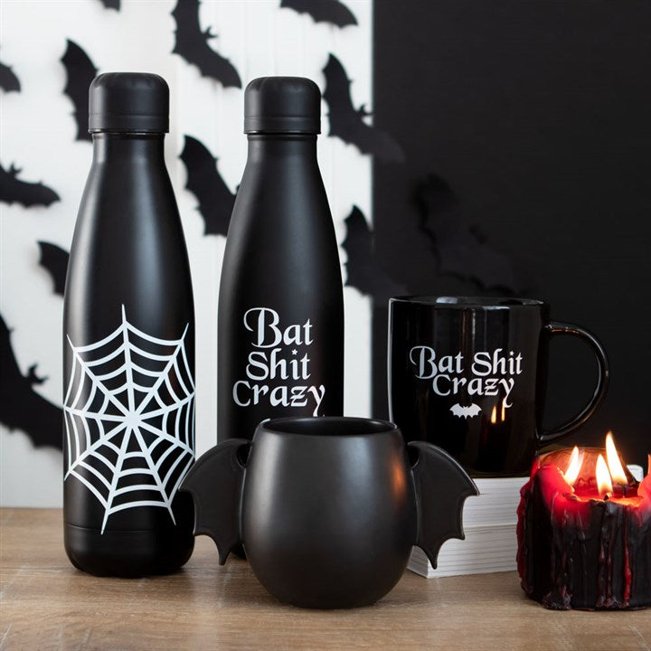 Bat Shit Crazy Metal Water Bottle