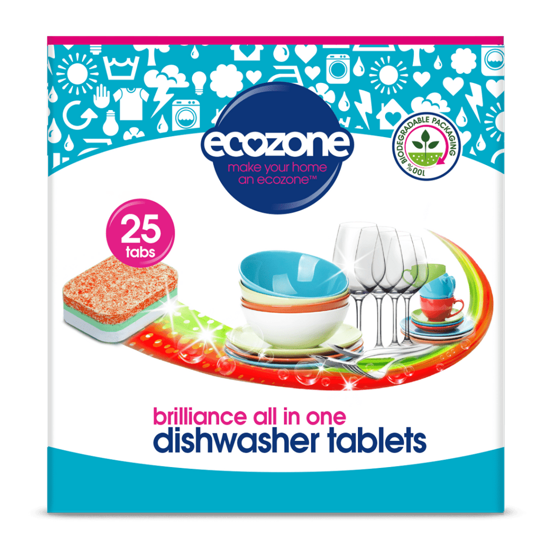 Ecozone Dishwasher Tablets &quot;Brilliance All In One&quot; (25&