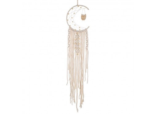 Moon &amp; Owl  Dream Catcher Hand Woven Tapestry (100cm)