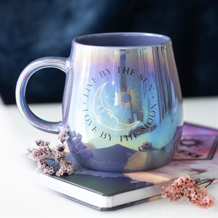 Mug - "Live by the Sun, Love by the Moon" Iridescent