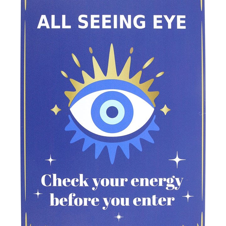 Metal Hanging Sign 30cm All Seeing Eye