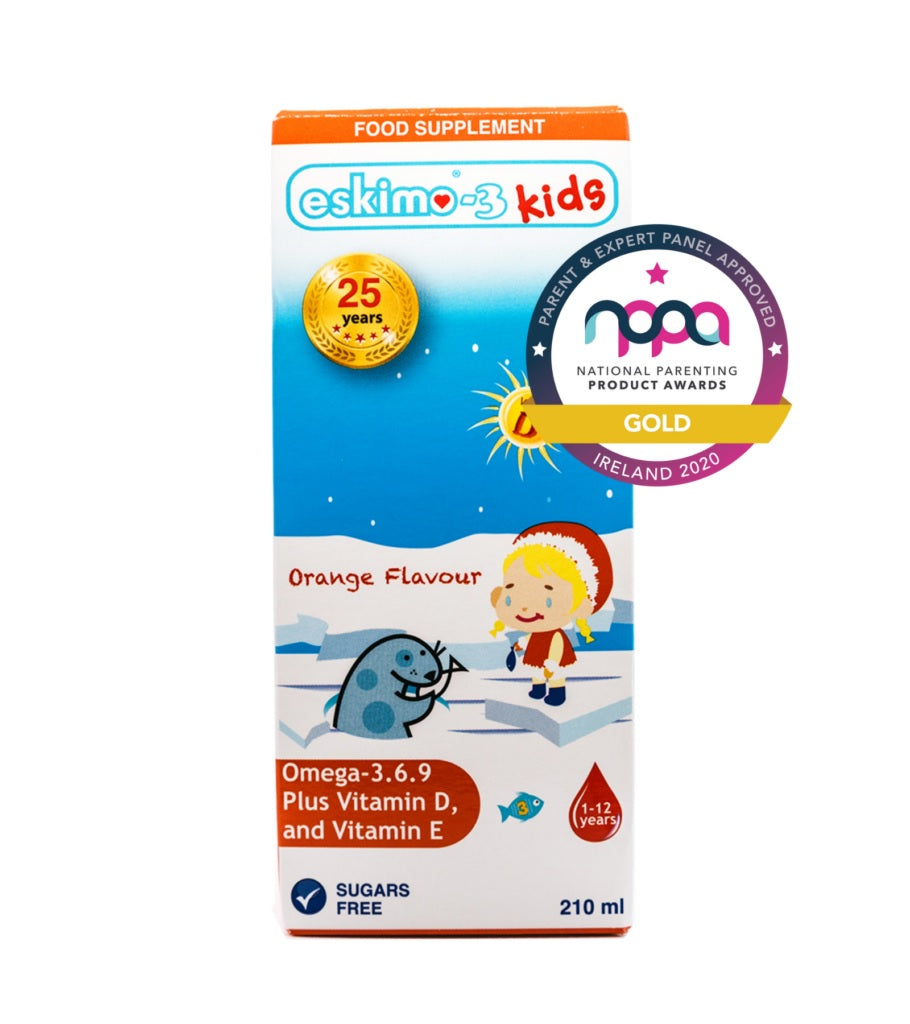 Eskimo Oil Kids Omega 3/6 Vit A/D Orange Flavour 201ml