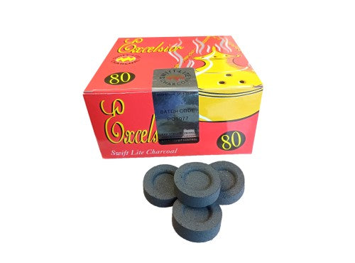Excelsior Swift-Lite Charcoal Tablets (Box 80 Tablets)