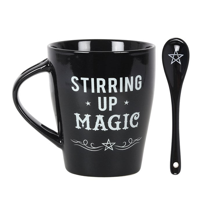 Mug &amp; Spoon Set - &quot;Stirring Up Magic&quot;
