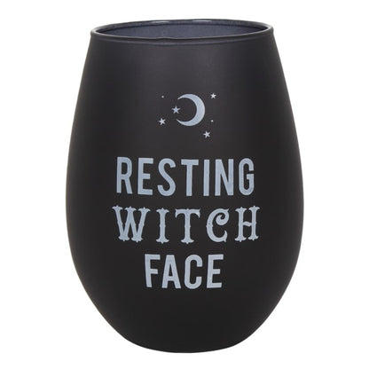 Stemless Wine Glass - &quot;Resting Witch Face&quot;