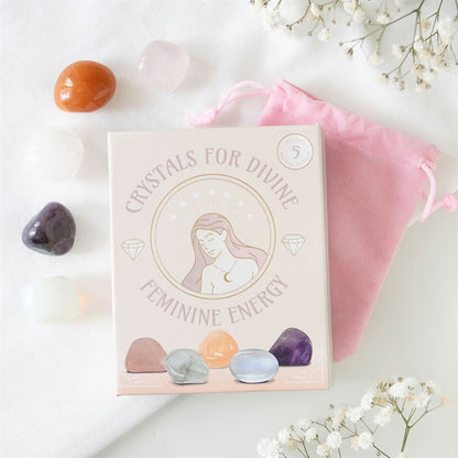 Crystals for Divine Feminine Energy - Set of 5