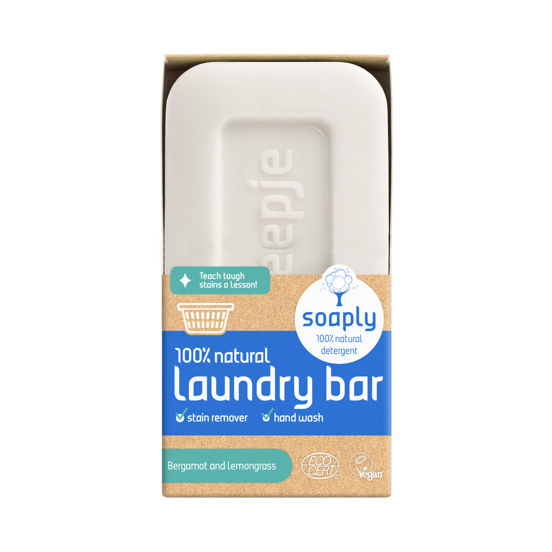 Soaply Laundry Bar Bergamot &amp; Lemongrass 120g