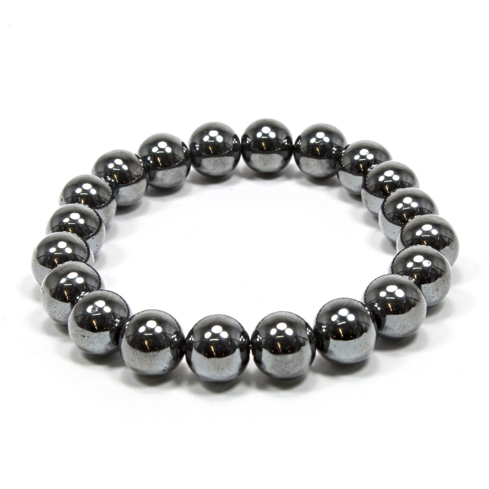Bracelet - Hematite 8mm Ball (55mm) with Message Card