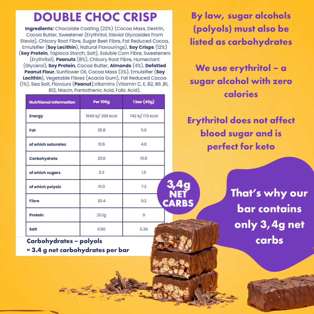 Adonis Double Choc Crisp KETO Protein Bar 45g