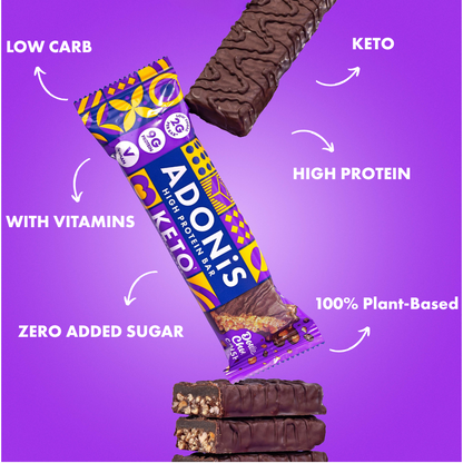 Adonis Double Choc Crisp KETO Protein Bar 45g