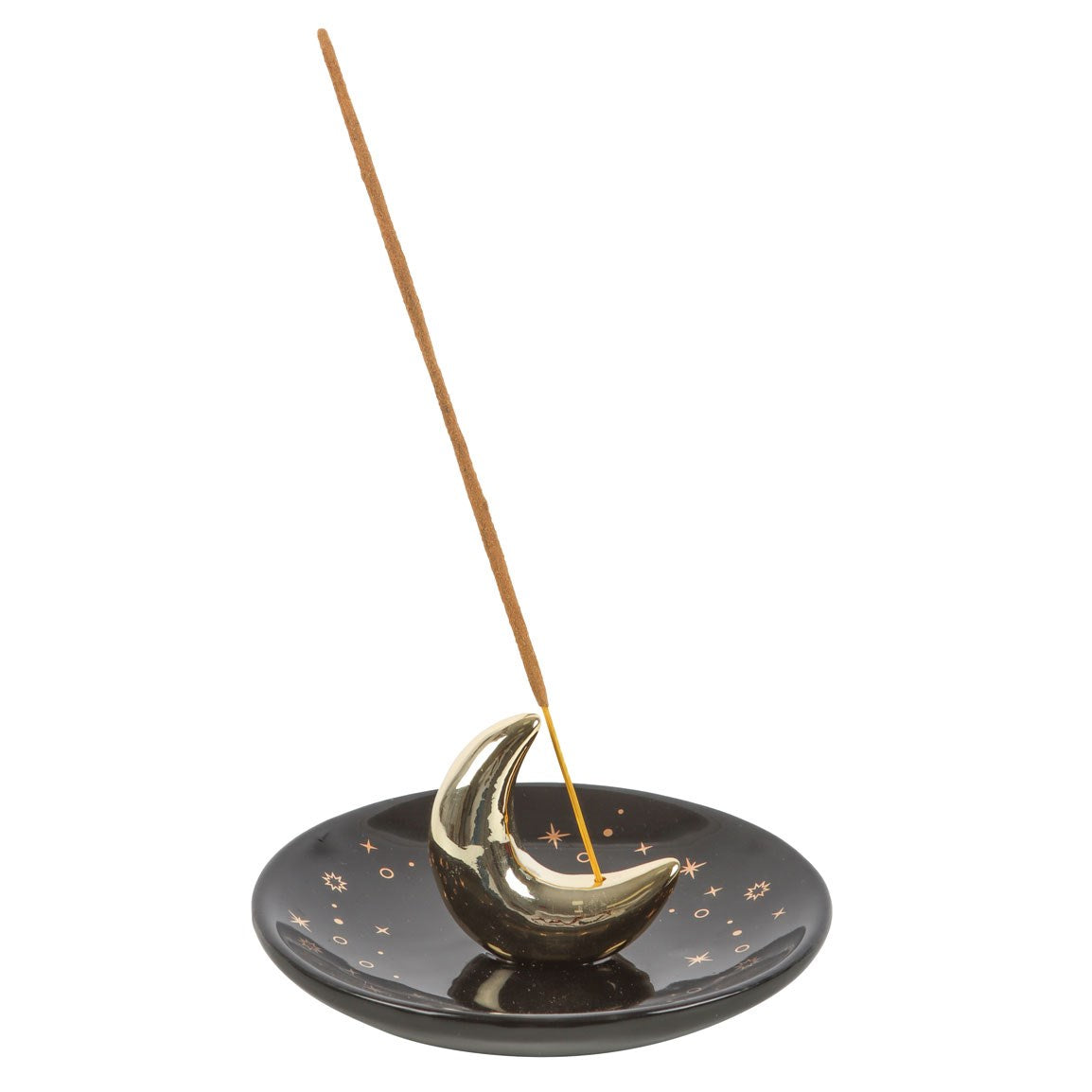 Incense Stick Holder - Gold Crescent Moon