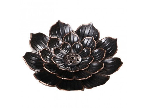 Alloy Lotus Incense Holder