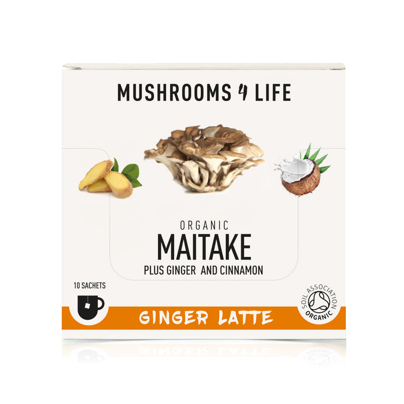 Mushrooms4Life - Organic Maitake Ginger Latte (10 Sachets)