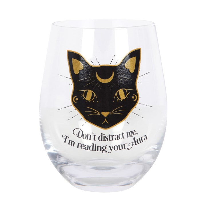 Stemless Wine Glass - &quot;Reading Your Aura&quot;