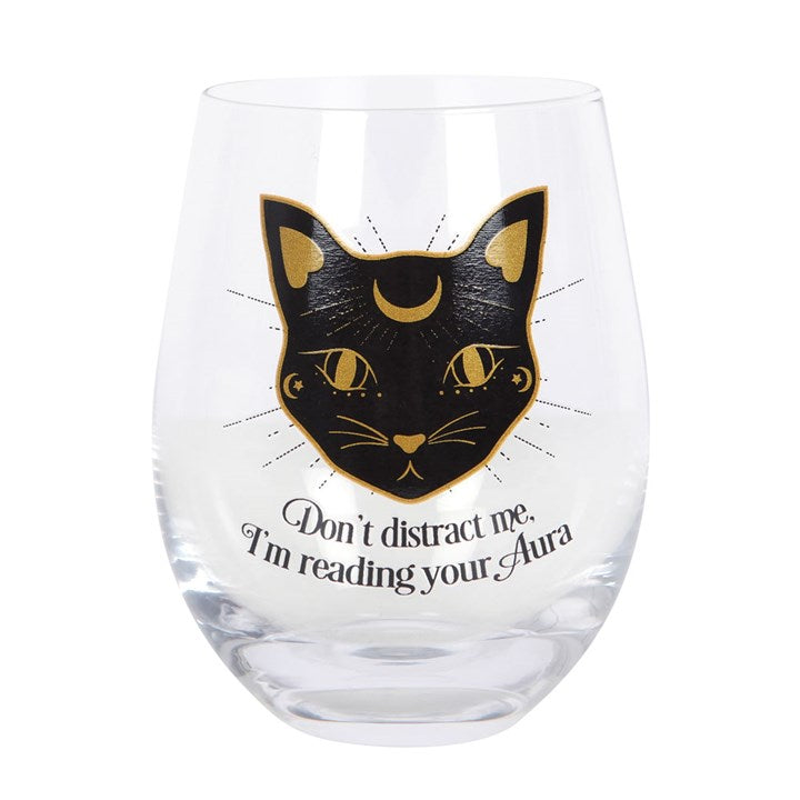 Stemless Wine Glass - "Reading Your Aura"