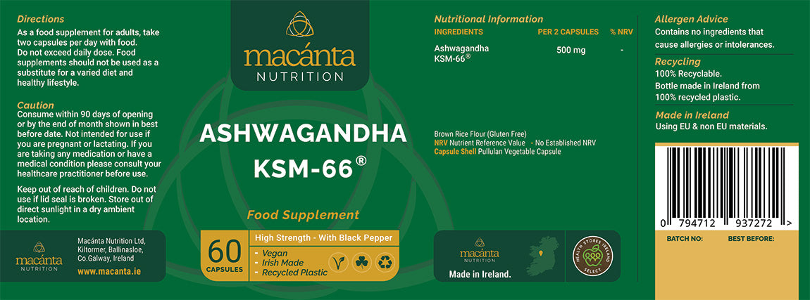Macanta Ashwagandha KSM-66(R) (60 Capsules)