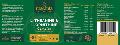 Macanta L-Theanine &amp; L-Ornithine Complex (30 Capsules)