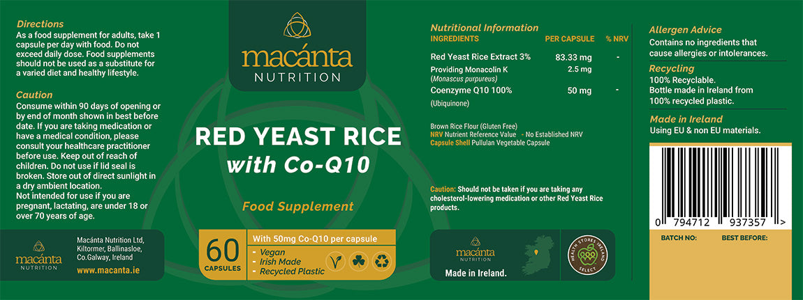 Macanta Red Yeast Rice + CoQ 10 (60 Capsules)