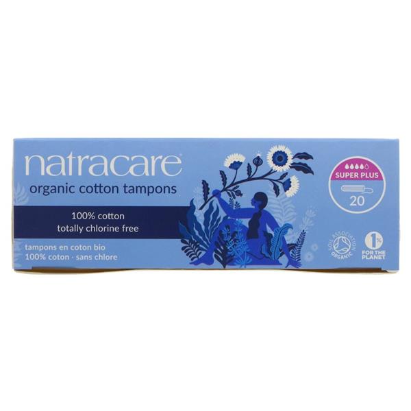 Natracare Super Plus Organic Cotton Tampons 20&