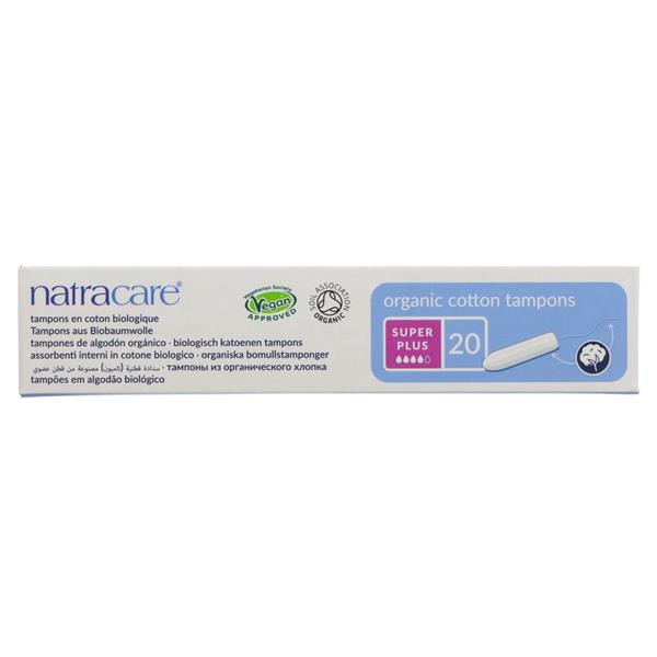 Natracare Super Plus Organic Cotton Tampons 20&