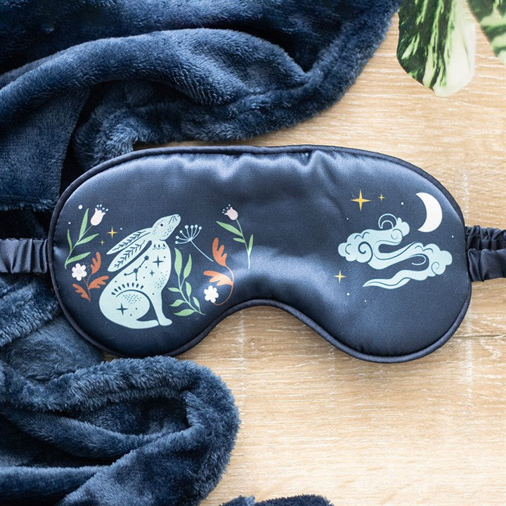 Sleep Mask "Midnight Hare" Satin