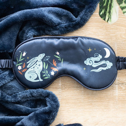 Sleep Mask "Midnight Hare" Satin