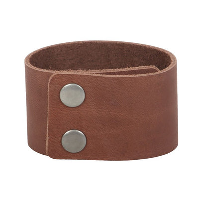 Bracelet - Leather Cuff - Viking Compass