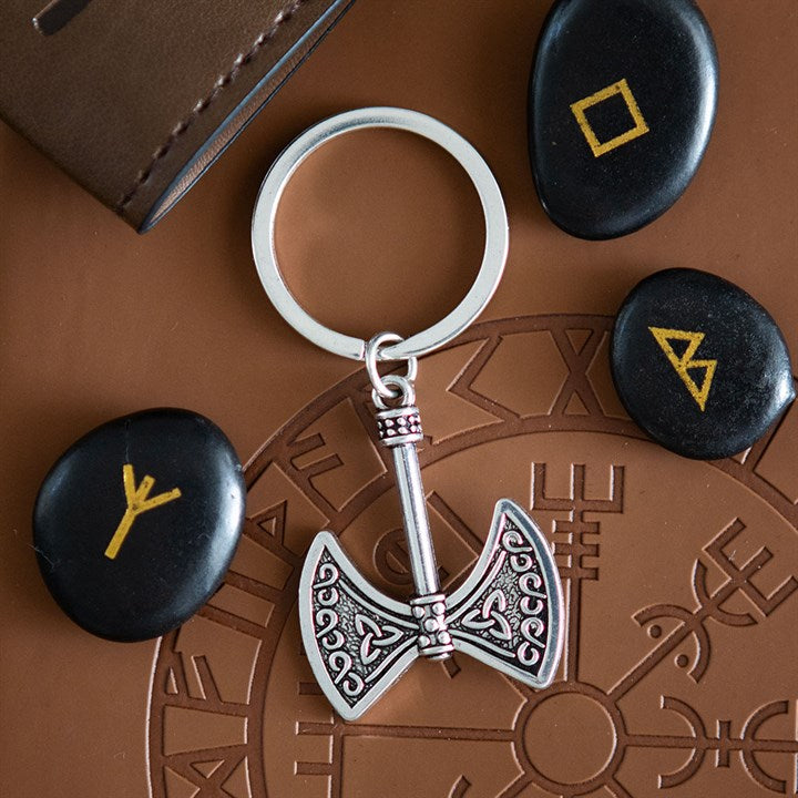 Key Ring Viking - Strength and Power Axe of Valor