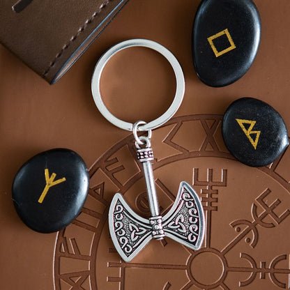 Key Ring Viking - Strength and Power Axe of Valor