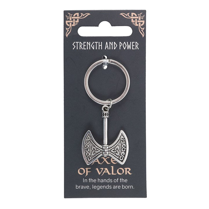 Key Ring Viking - Strength and Power Axe of Valor