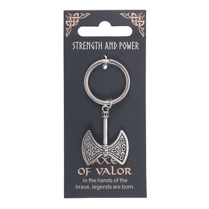 Key Ring Viking - Strength and Power Axe of Valor