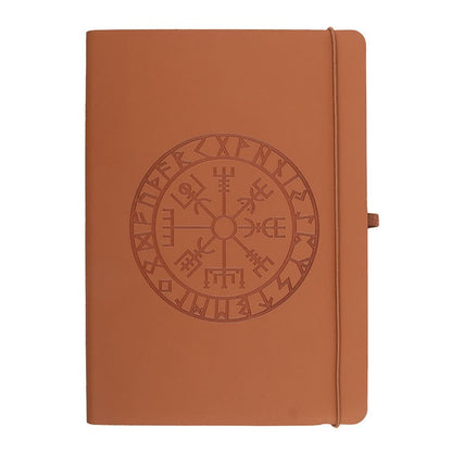 A5 Faux Leather Journal - Viking Compass - w/Pen