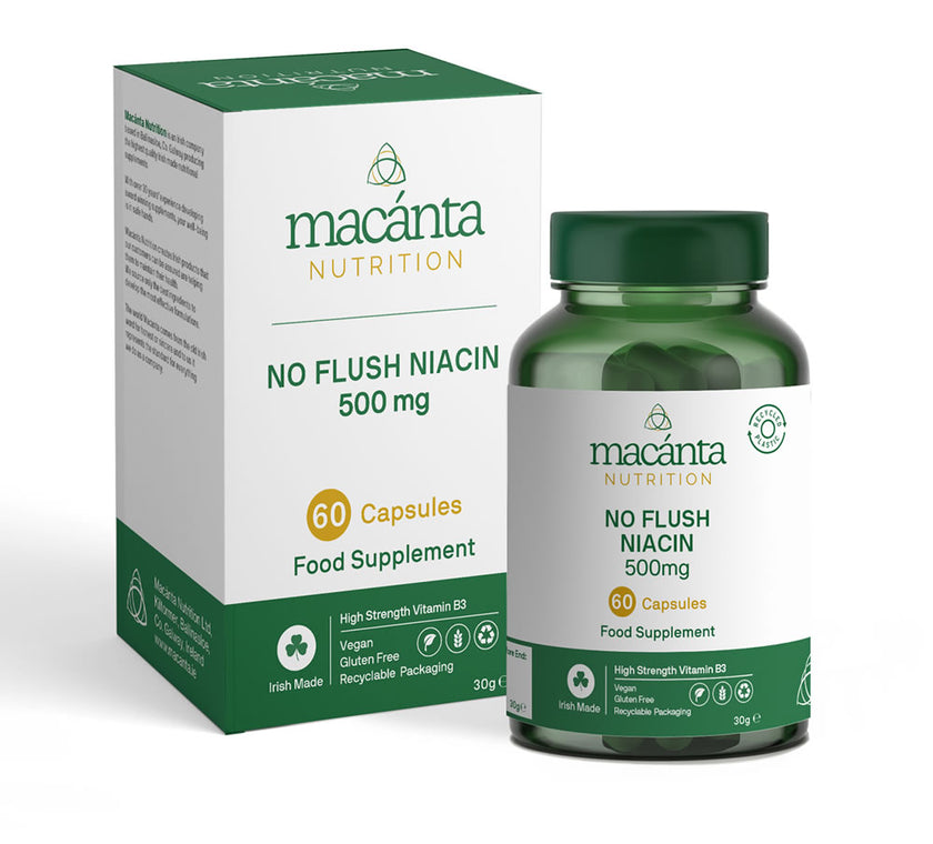 Macanta No Flush Niacin 500mg (60 Capsules)