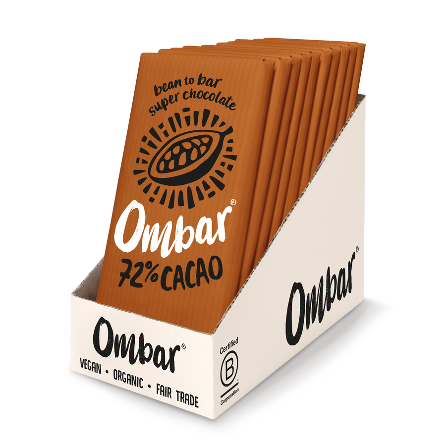 Ombar Organic Dark 72% Raw Chocolate Bar 35g