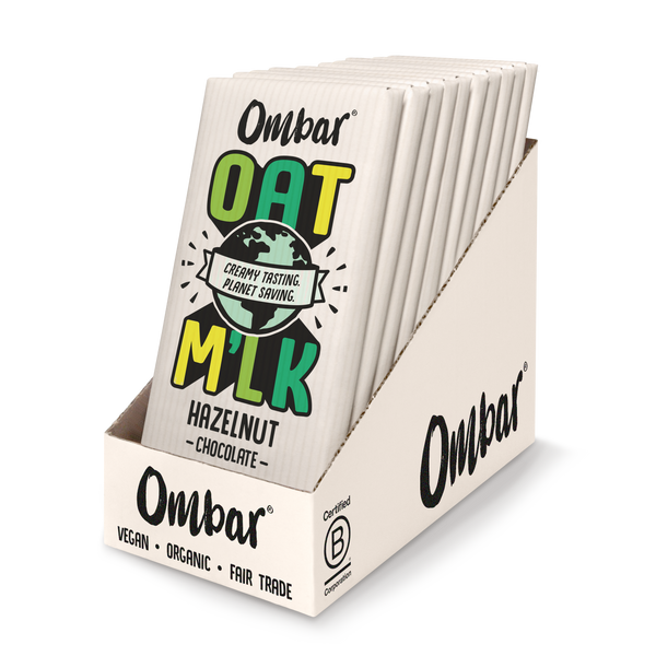 Ombar Organic Oat Milk Hazelnut Chocolate Bar 70g