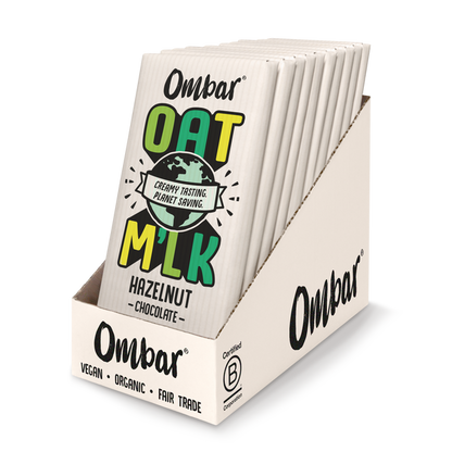 Ombar Organic Oat Milk Hazelnut Chocolate Bar 70g