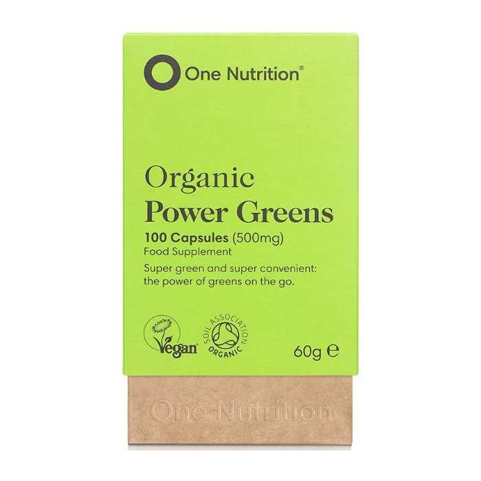 One Nutrition Organic Power Greens 500mg Capsules (100&