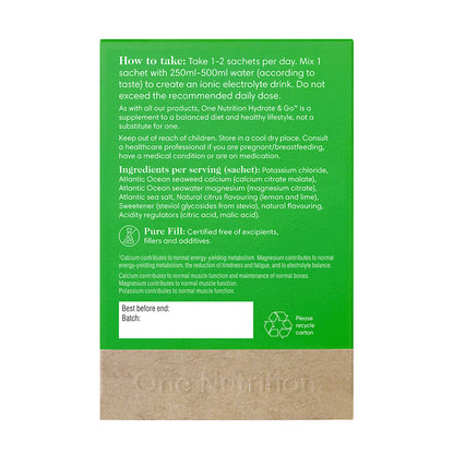 One Nutrition Hydrate &amp; Go Powder 69g (15 Sachets)
