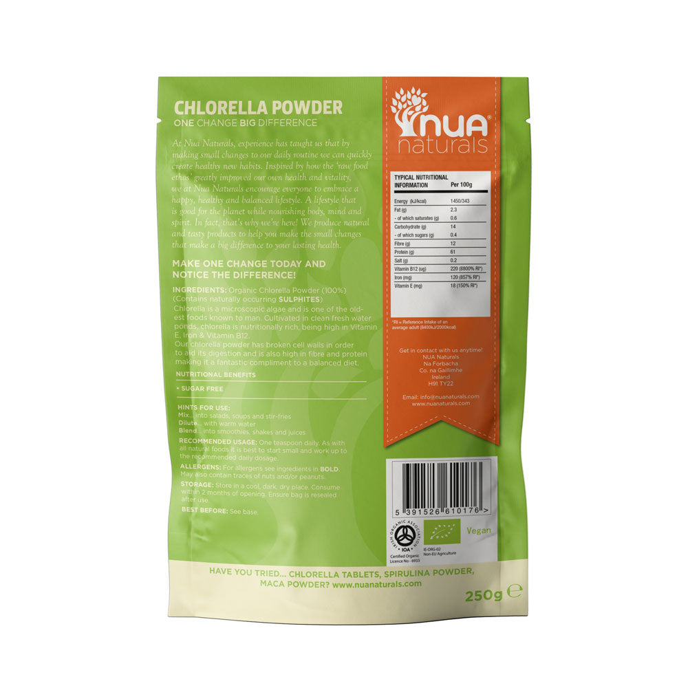 Nua Naturals ORG Chlorella Powder (250g)