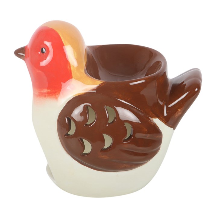 Ceramic Oil Burner &amp; Wax Warmer - Robin Shaped