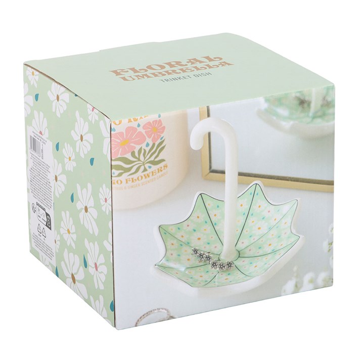 Trinket Dish - Floral Umbrella