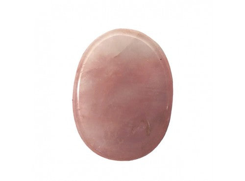 Rose Quartz Thumb Worrystone 45mm
